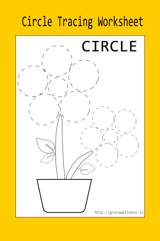 printable circle tracing worksheet