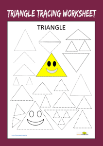 triangle tracing worksheet toddlers