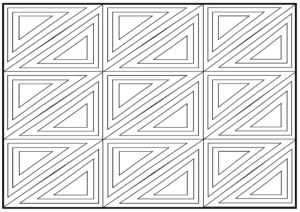 geometric adult coloring page