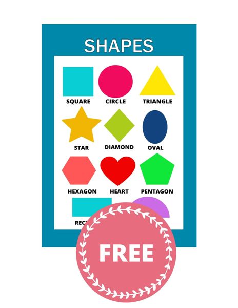 colorful shapes poster pdf