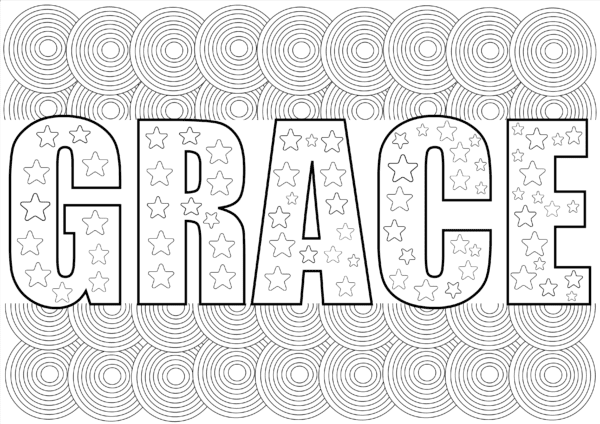grace coloring page pdf