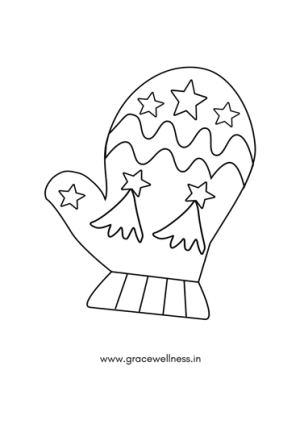 Winter Mittens Coloring Page For Kids | Free Printable Coloring Pages