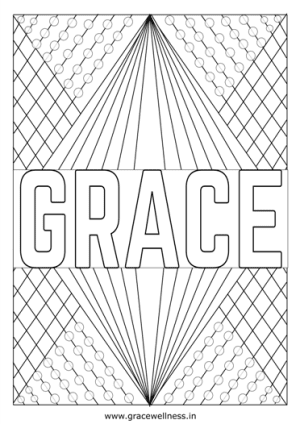 grace girl name coloring page