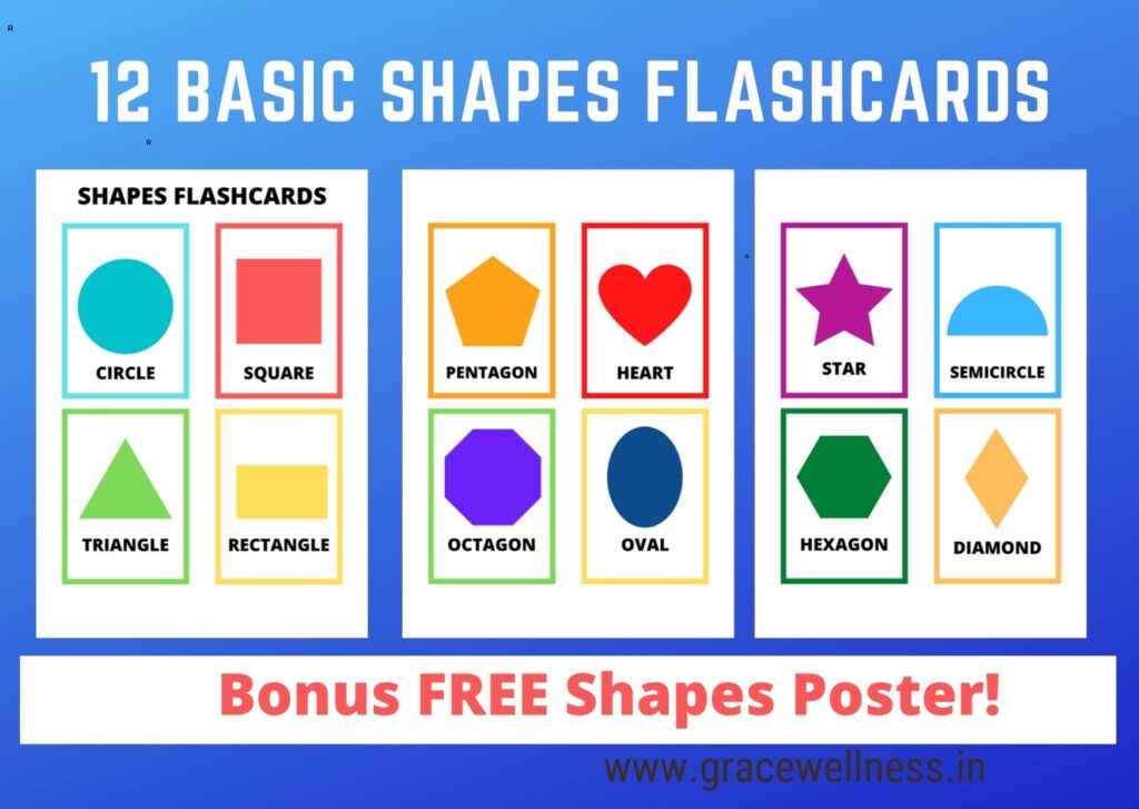 basic shapes flashcards pdf