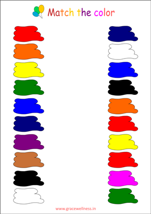 match the colors worksheet for preschool