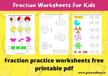fraction worksheets for class 2