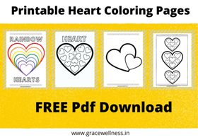 printable heart coloring pages free pdf