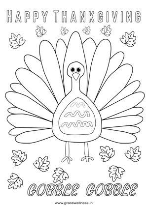 thanksgiving coloring page for kids
