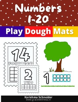 numbers playdough mats 1-20 printable