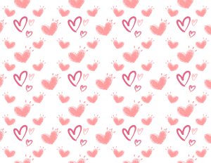 free seamless pink heart pattern background png