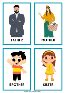 family members printable flashcards pdf