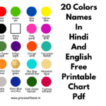 colors names in Hindi and English