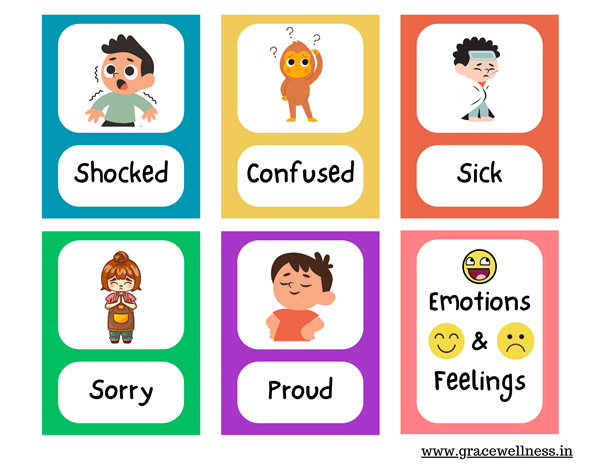 feelings and emotions flashcards pdf preschool
